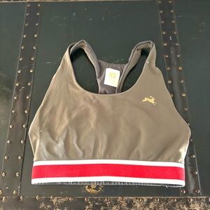 Tracksmith Running Sports Bra Olive Green Racerback Gym Athleisure Womens Sz XS